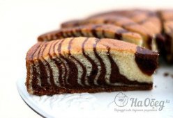 Бисквитный торт Зебра