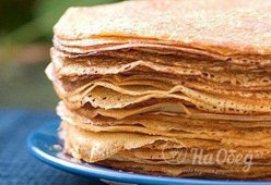 Тонкие блины на молоке