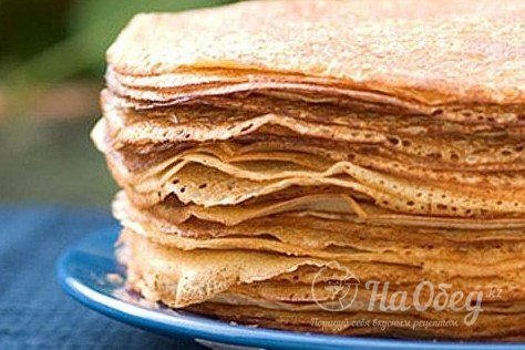 Тонкие блины на молоке