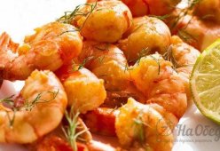 Чесночные креветки