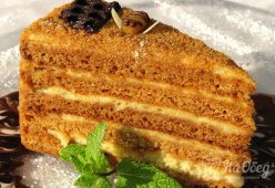 Медовик с заварным кремом