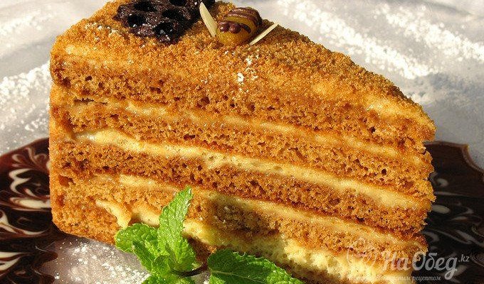 Медовик с заварным кремом