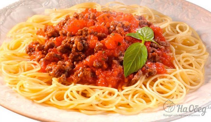 Паста Болоньезе с фаршем