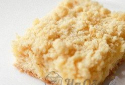Творожный пирог из крошек