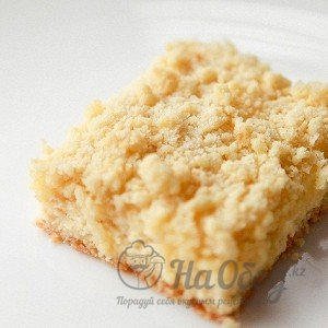 Творожный пирог из крошек
