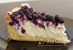 Творожный пирог с черникой