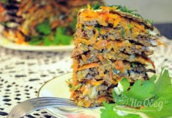 Печеночный торт из куриной печени