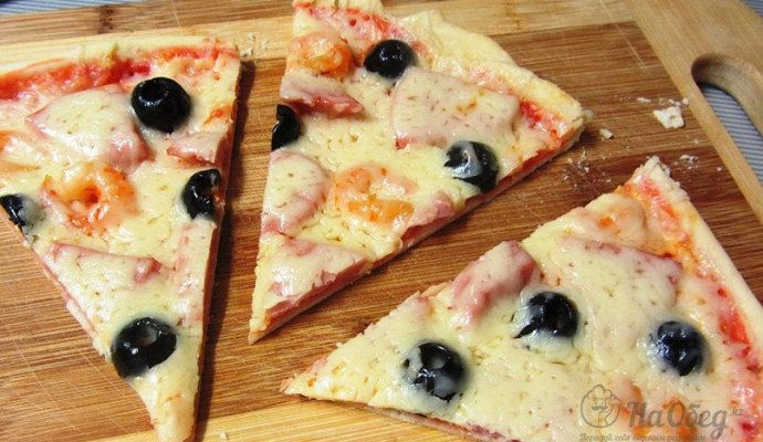 Тонкое тесто для пиццы