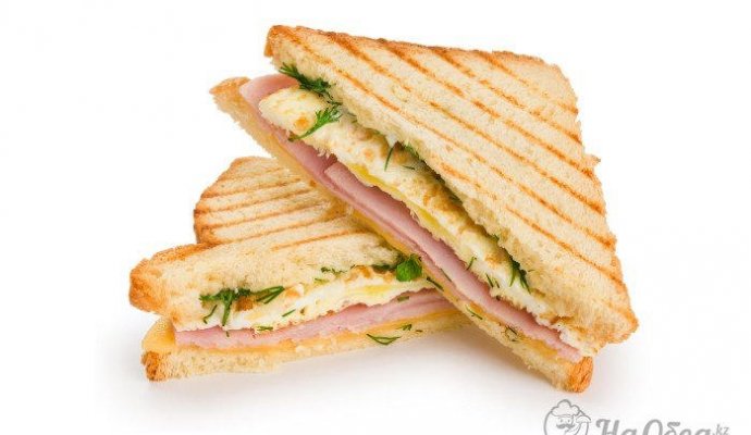 Тосты с ветчиной