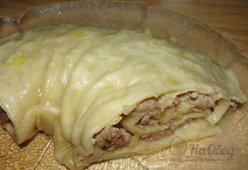 Ленивые пельмени на пару