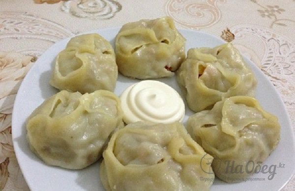 Сочные манты в пароварке