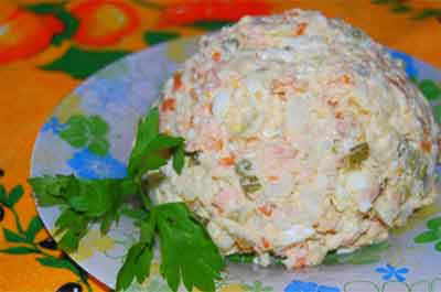 Салат с хеком