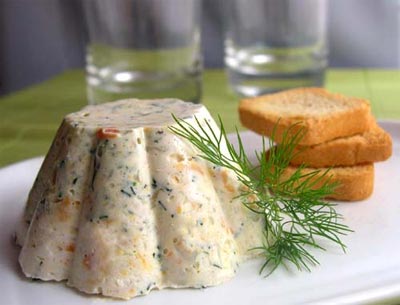 Сливочный мусс в семужной рубашке