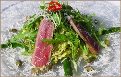 Салат из тунца со спаржей
