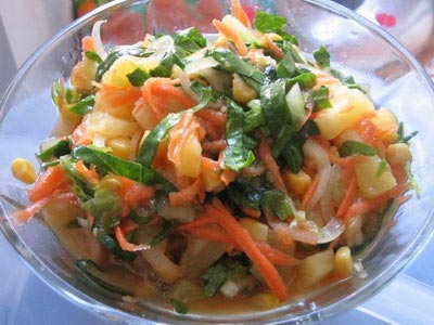 болгарский салат со шпинатом