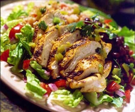 Азиатский салат с курицей