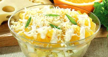 Салат с яблоками Дипломат
