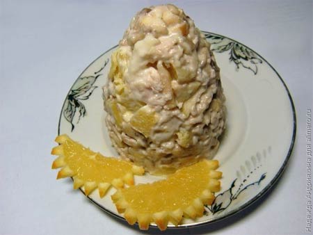 Салат монгольская горка пошаговый рецепт с фото