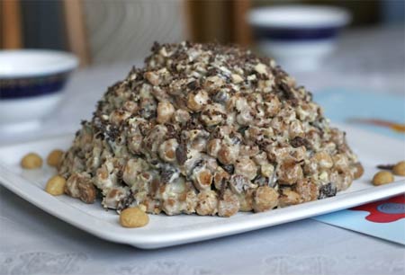 Салат монгольская горка пошаговый рецепт с фото